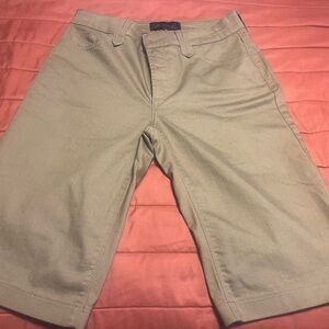 NYDJ High Waist Women Shorts - Tan